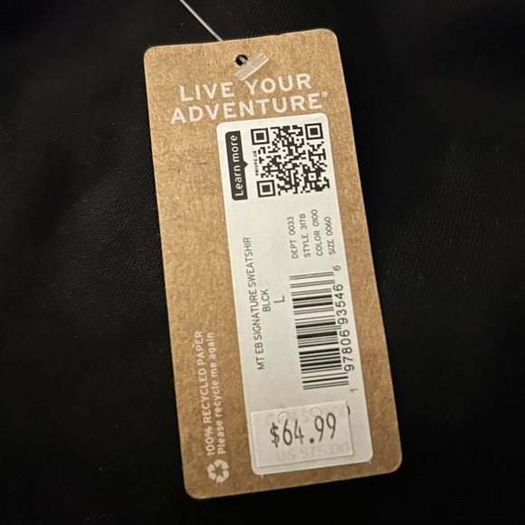 Eddie Bauer Black Crewneck Sweater - Picture 3 of 3